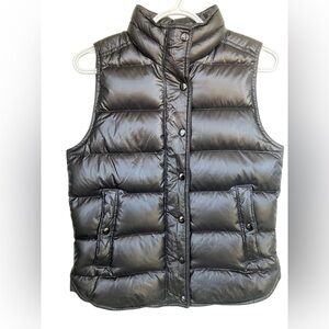 J Crew down filled vest puffer vest black vest xsmall